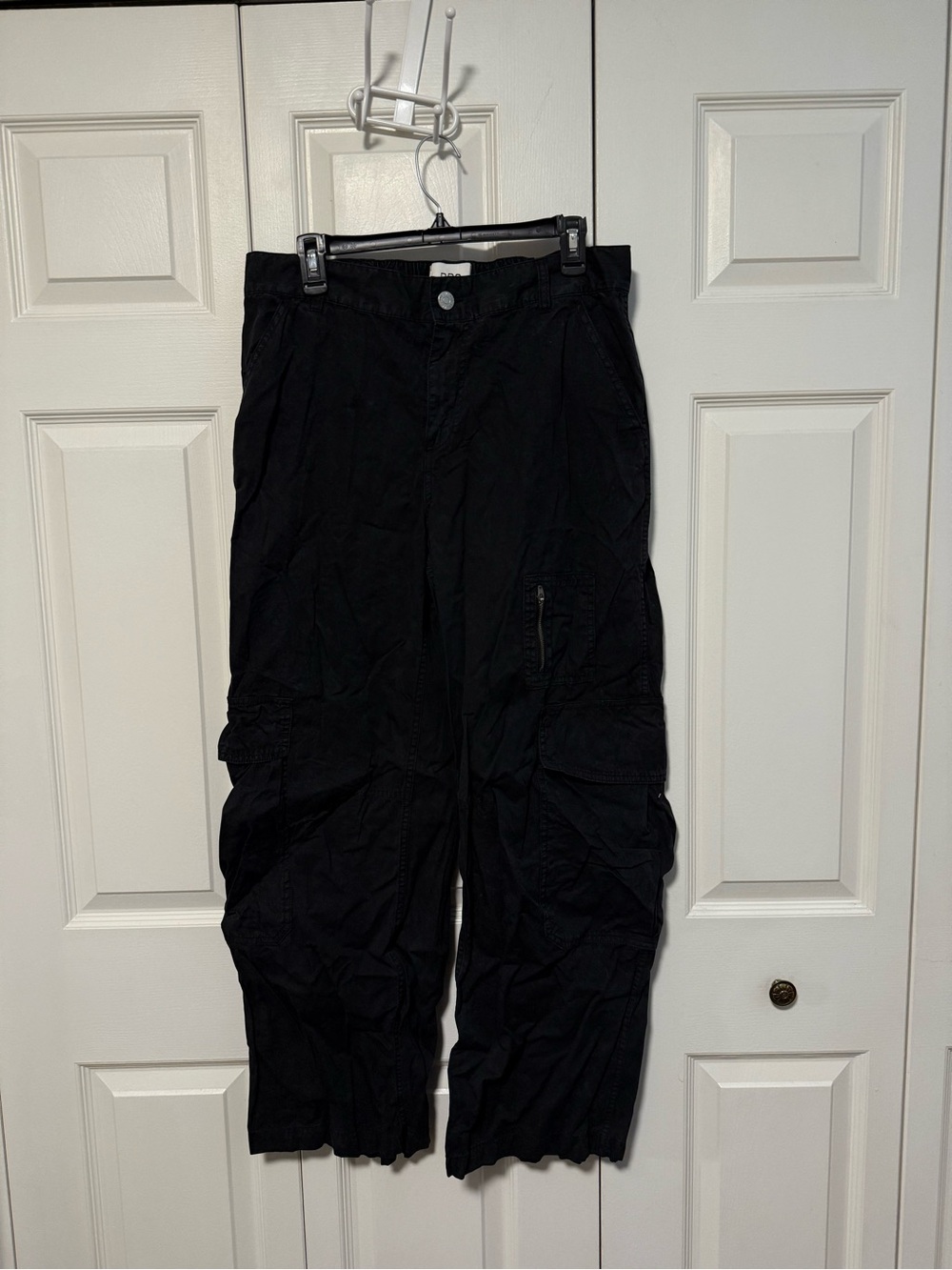 BDG Wide Leg Black Cargo Jumpsuit-Style Pants